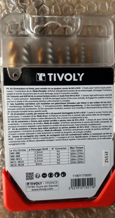 Extractoare tivoly suruburi rupte