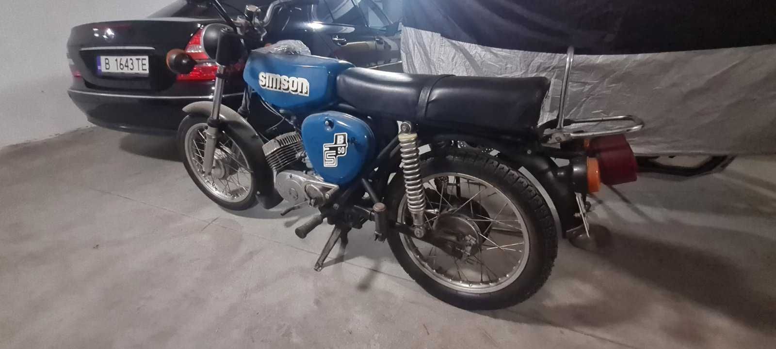 Продавам Simson S50 регистриран