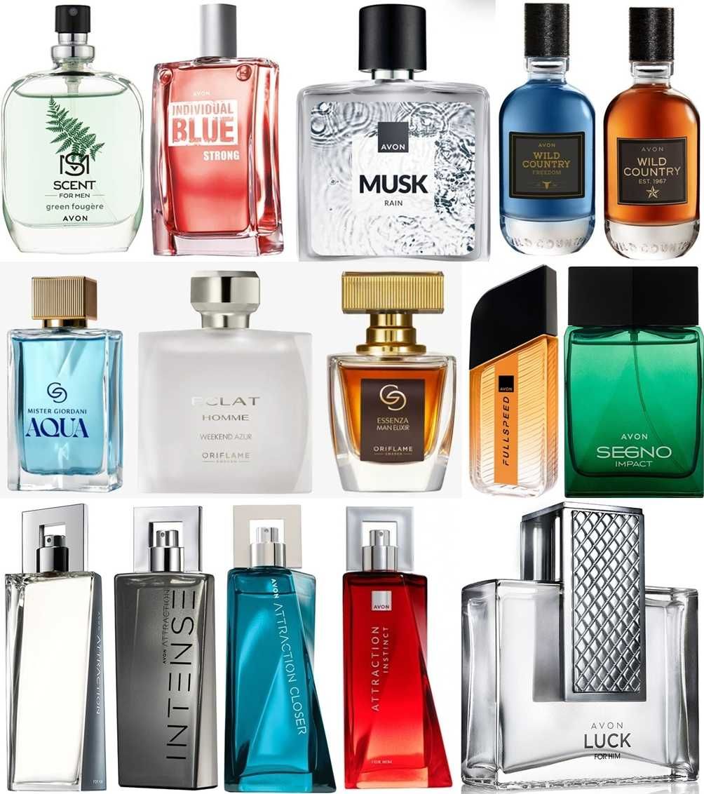 Налични парфюми, тоалетни води  от Avon, Oriflame