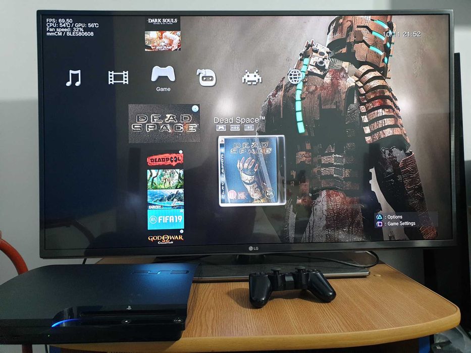 PS3 modat CFW 500 GB + 60 jocuri (GTA V, Red Dead, NFS, Silent Hill)