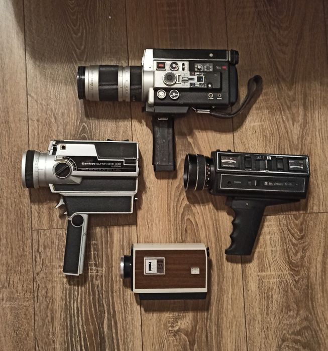 Camere video cu casetă super 8, vintage de colecție