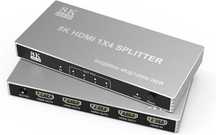 Splitter HDMI 1 IN 4 OUT,4 monitoare -  8K-60Hz/4K-120Hz,TV/PC/PS/Xbox