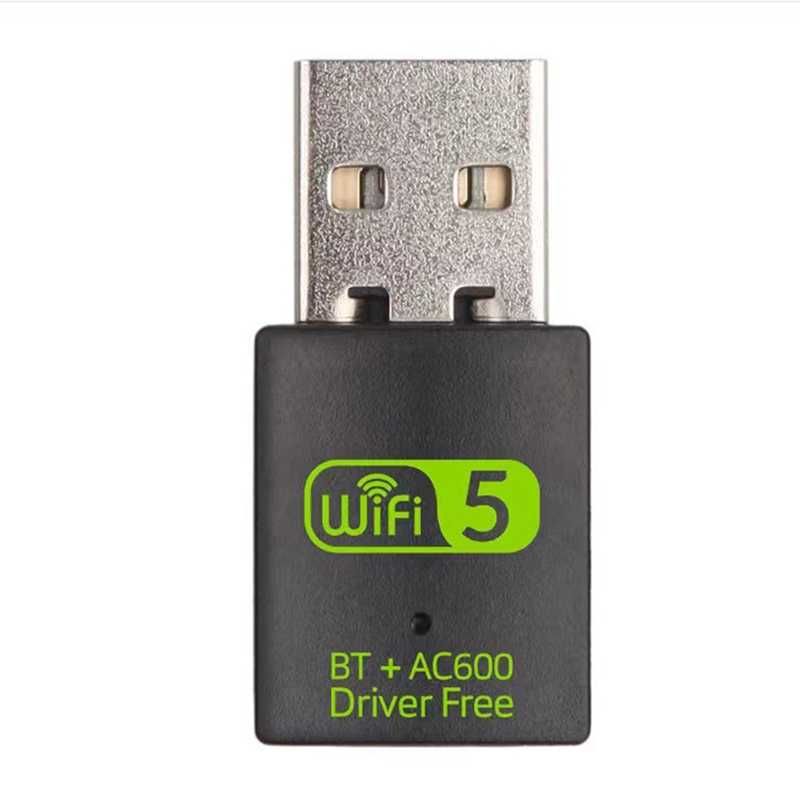 Безжичен Wifi Bluetooth USB 600Mbps адаптер 2.4/5.8Ghz лаптоп компютър