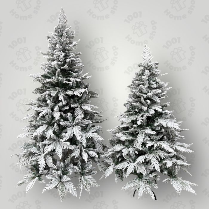 Коледна елха 3Д връхчета Заснежена със сняг. 150см 180см 210см 240см