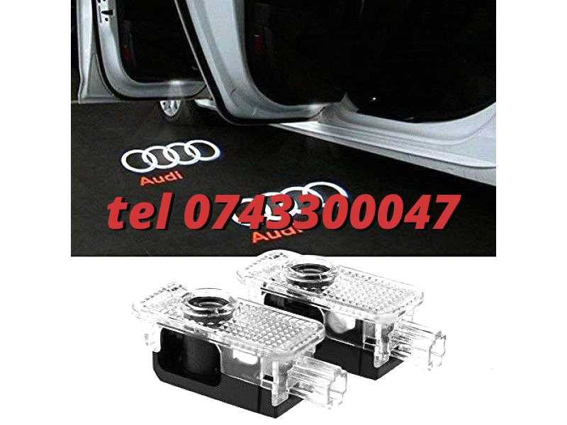 Proiectoare Logo Audi Portiera  Led Laser emblema sigla Holograma