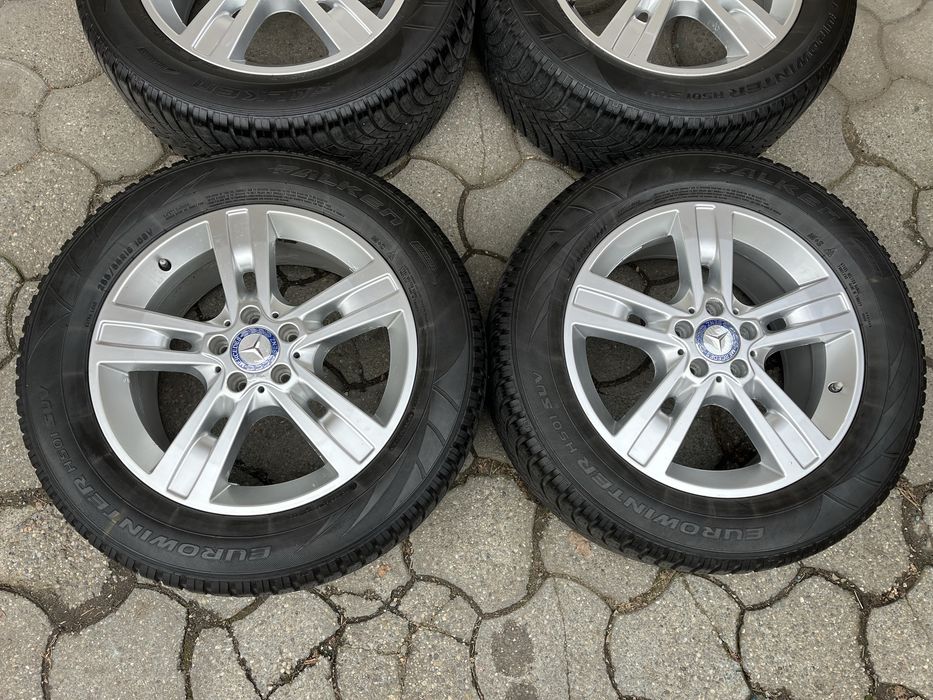 Jante aliaj 5x112mm, anvelope iarna 255/55 R18 Mercedes ML, GLE, GLC R