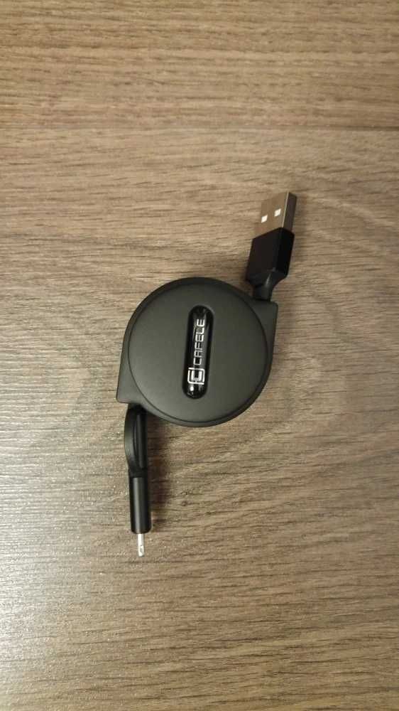 Cablu USB retractabil 2 in 1