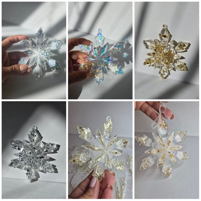 Персонализирани коледни играчки / украса снежинки висулки подарък