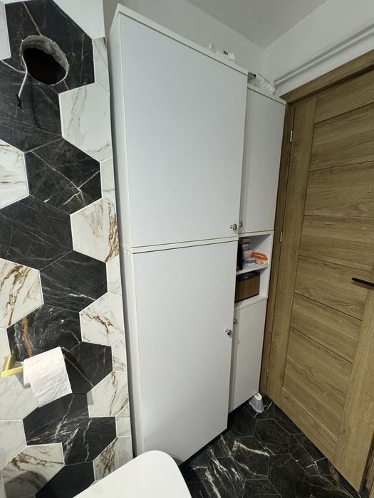 Dulap alb pentru baie