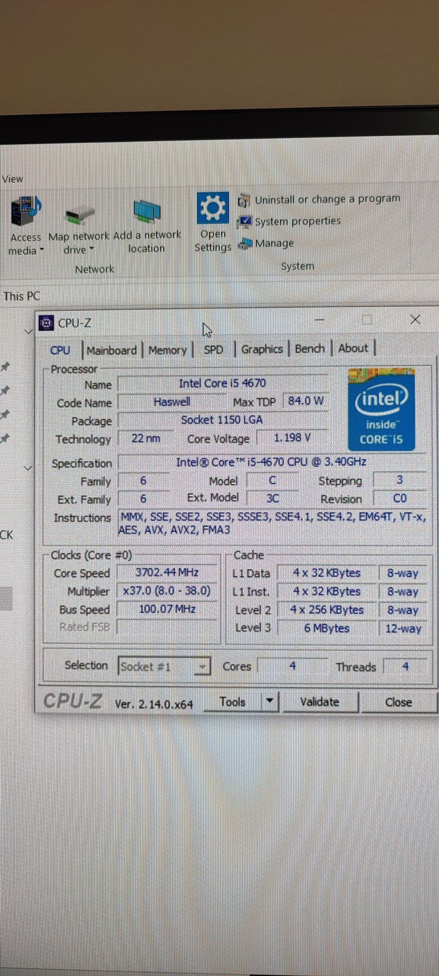 Процесор CPU ЦПУ intel core i5 -4670 сокет / Socker LGA 1150 / DDR3