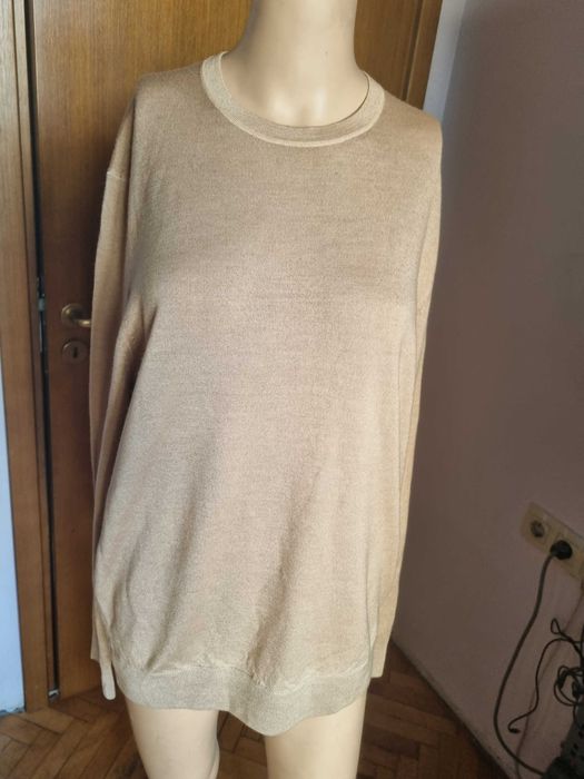 Мъжки пуловер Profuomo, 100% мерино, размер М, нов, с етикет