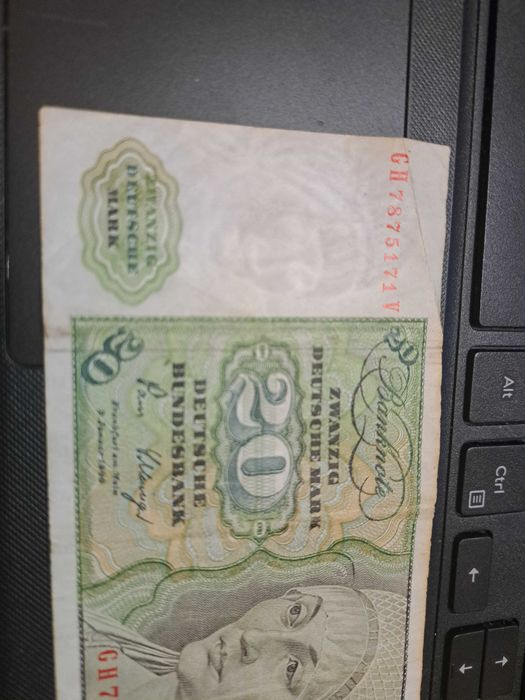 Bancnota 20 marci 1980