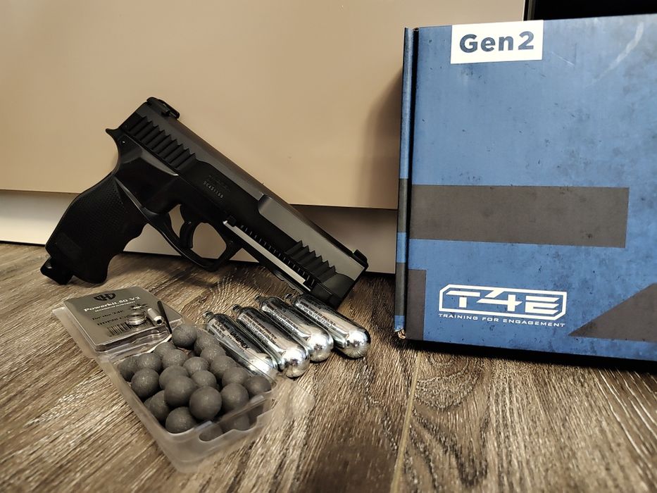 Pistol bile cauciuc cal.50 kit 25 jouli