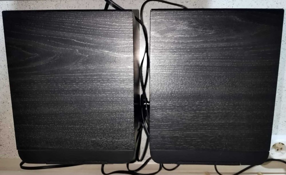 Boxe active Jamo CS5, 40W, finisaj lemn negru, made in Denmark