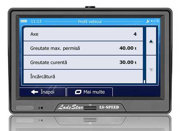 GPS Camion 7"HD LodeStar, iGO Primo pentru soferii profesionisti TIR
