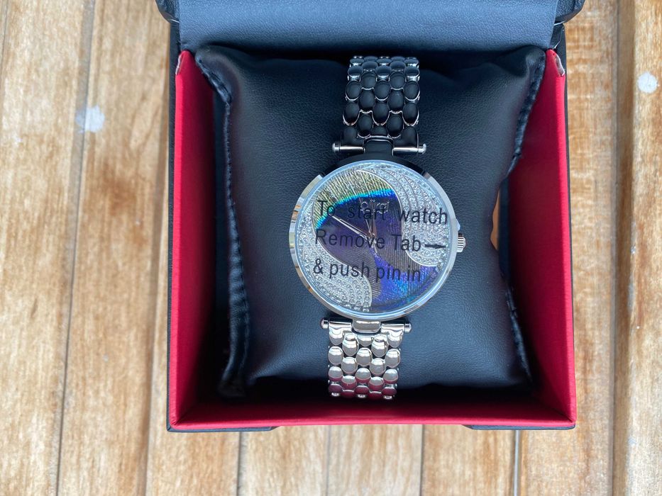 Часовник Burgi Painted Peacock Feather Bracelet – BUR162