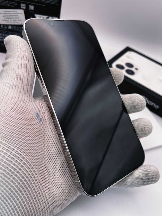 iPhone 13 PRO MAX, 256GB, Silver, 100% батерия, КАТО НОВ, ГАРАНЦИЯ!