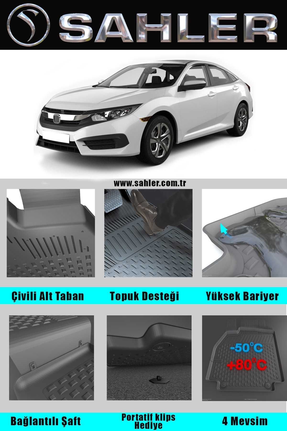 НОВО !!! Стелки гумени за хонда сивик  2016 - 2021 Honda Civic