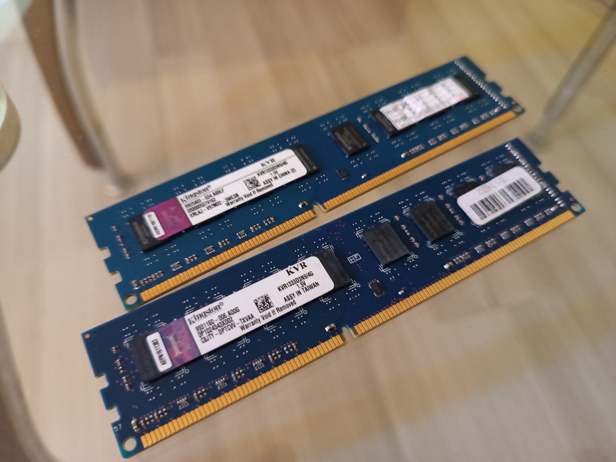 kit memorii ram ddr3 8gb 1333 mhz kingston