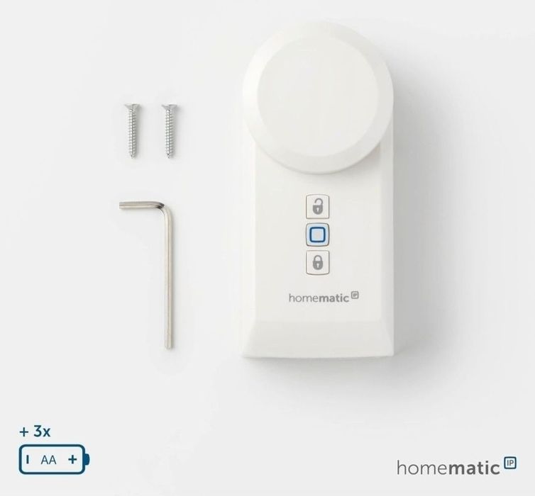 Homematic IP HmIP-DLD Blocare uși Drive Wireless Smart Home, alb Încui