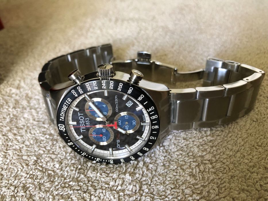 Ceas Tissot PRS 516 Chronograph Bleu Metalic