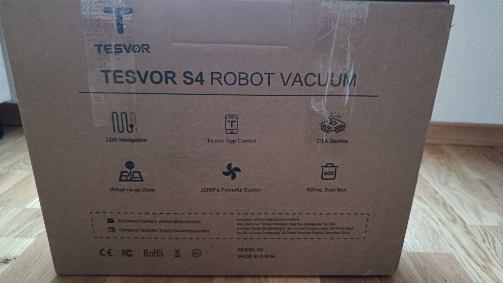 Tesvor S4 робот прахосмукачка