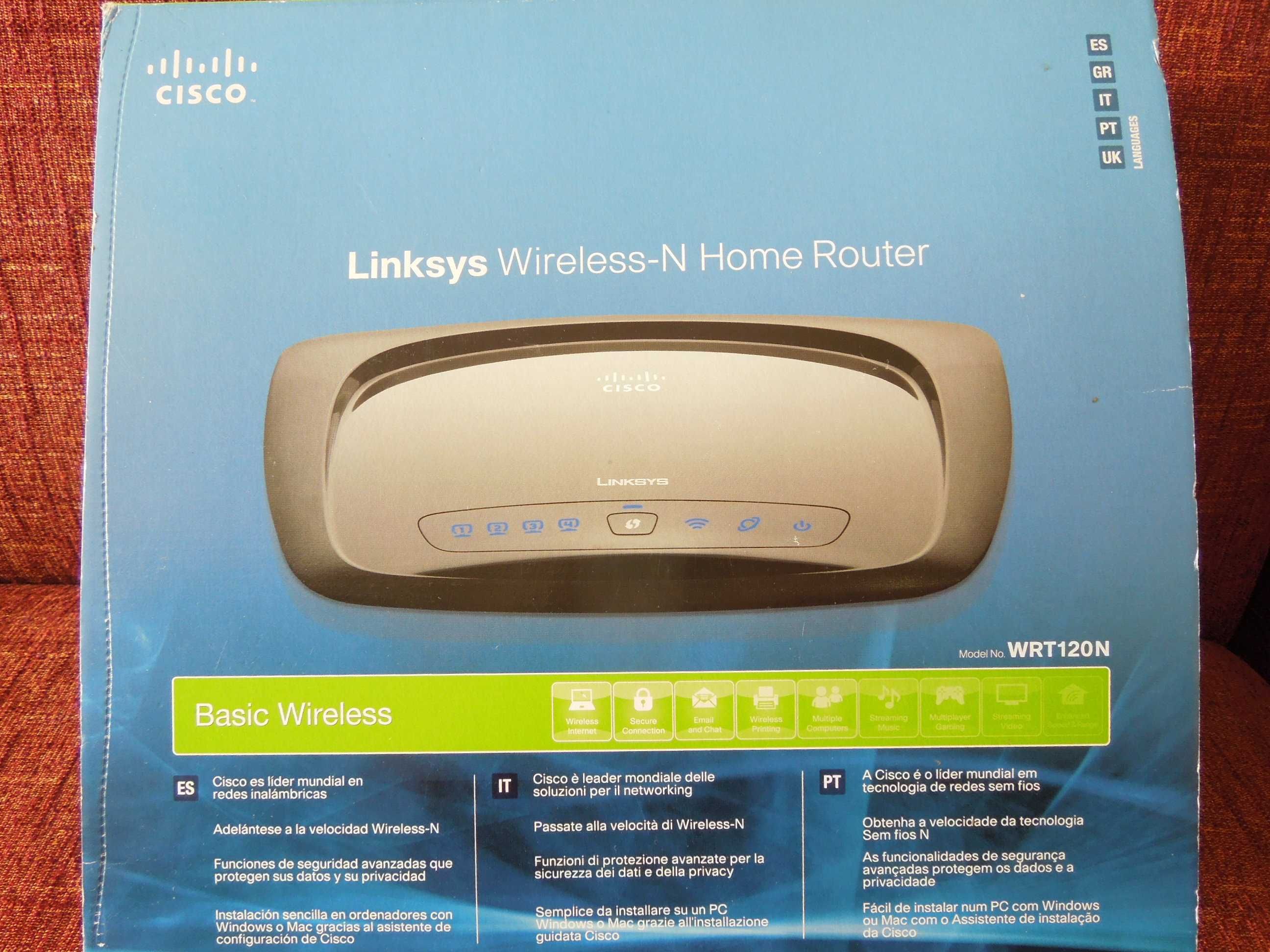 Wi Fi Рутер  Linksys WTR 120N