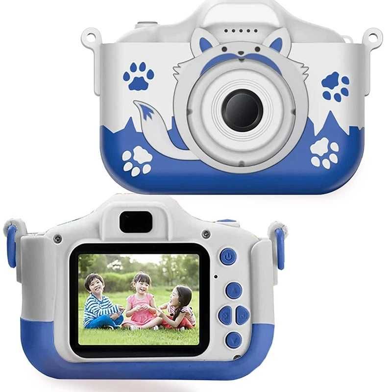 Дигитален детски фотоапарат STELS Q70s, Игри, Снимки, Син, Оранжев