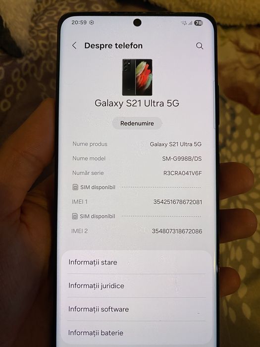 Samsung S 21 ultra 128 gb