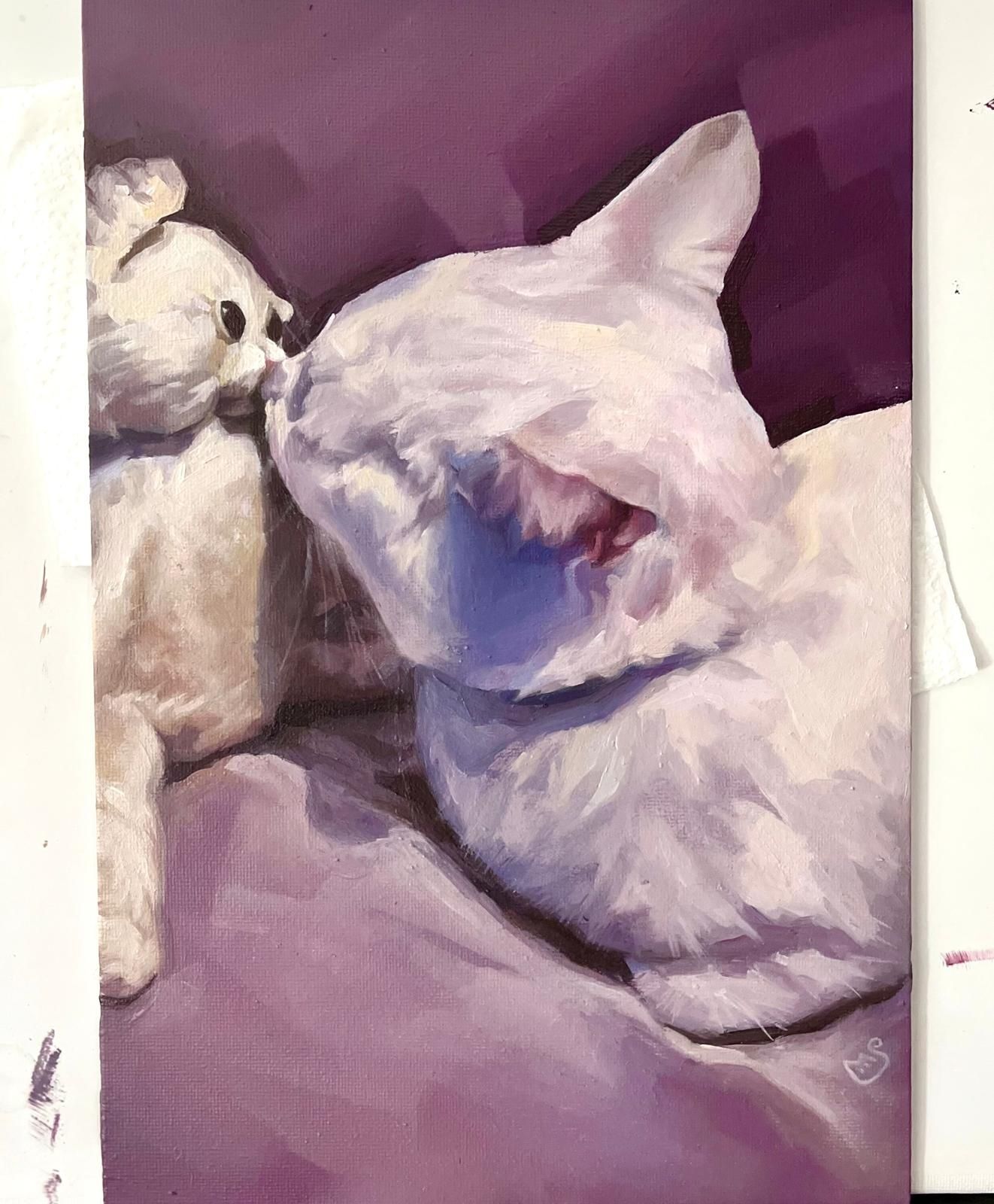 Рисую портреты животных.