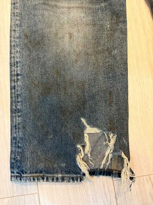 Balenciaga SS23 Mud Oil Spilled Denim Baggy Jeans