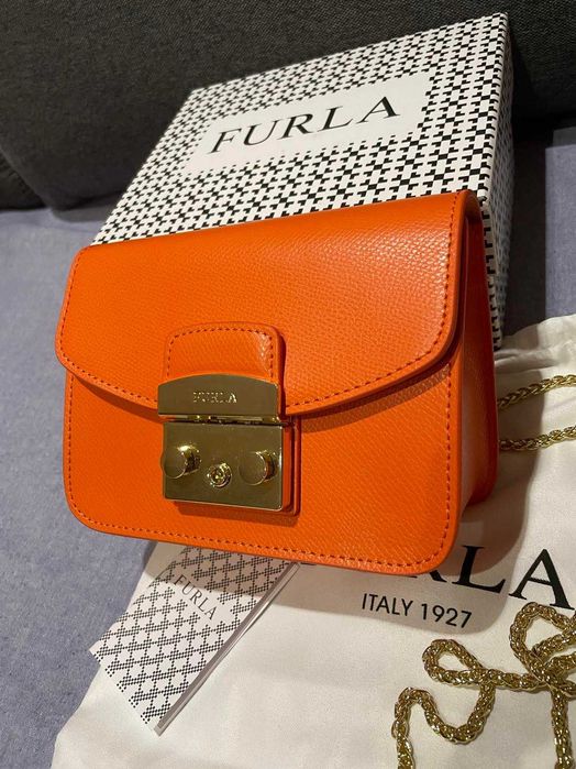 Furla Metropolis mini Естествена кожа нови 8 цвята