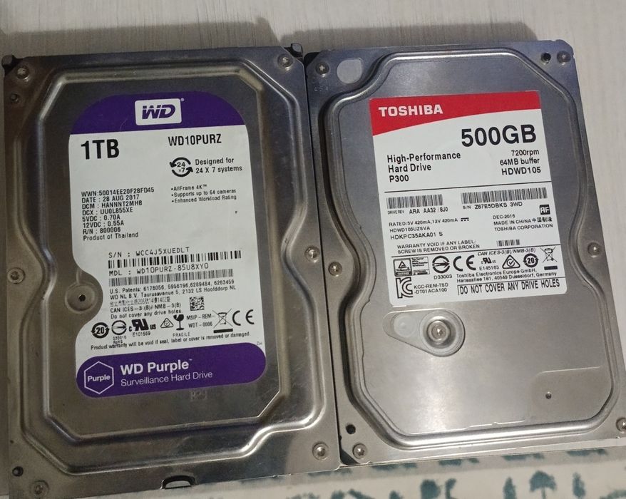 Жесткий диск 500гб и 1тб