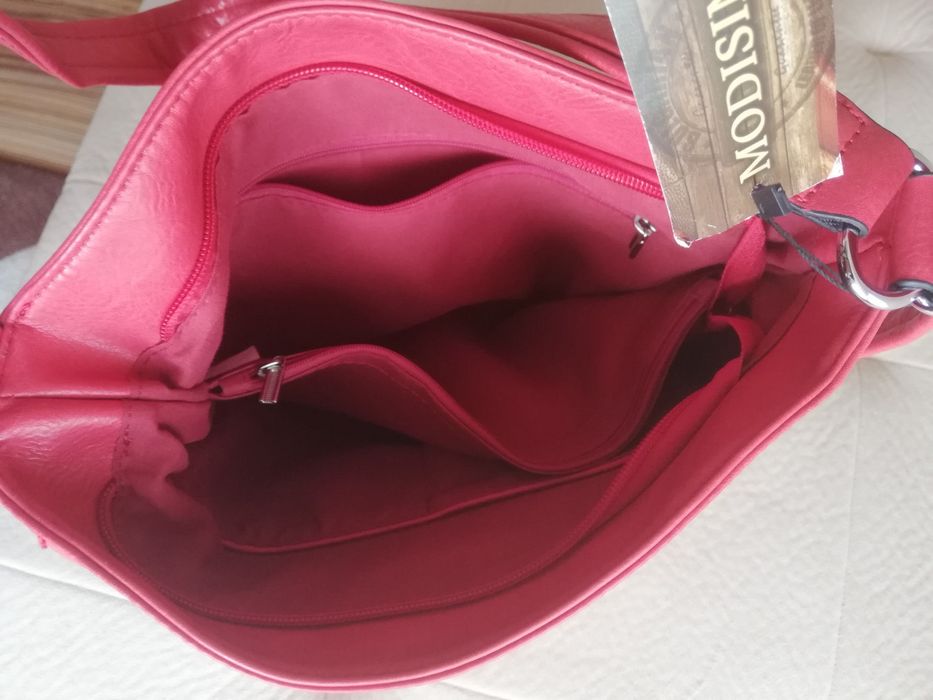 Раница / чанта червена кожа