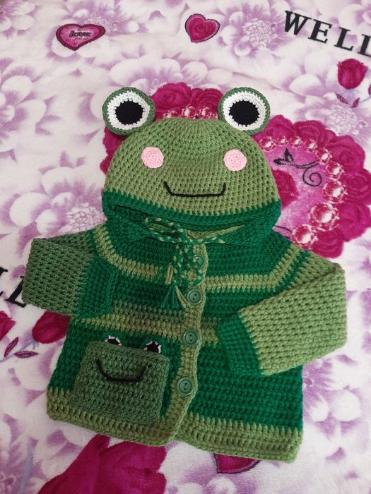 Cardigan și căciuliță copii