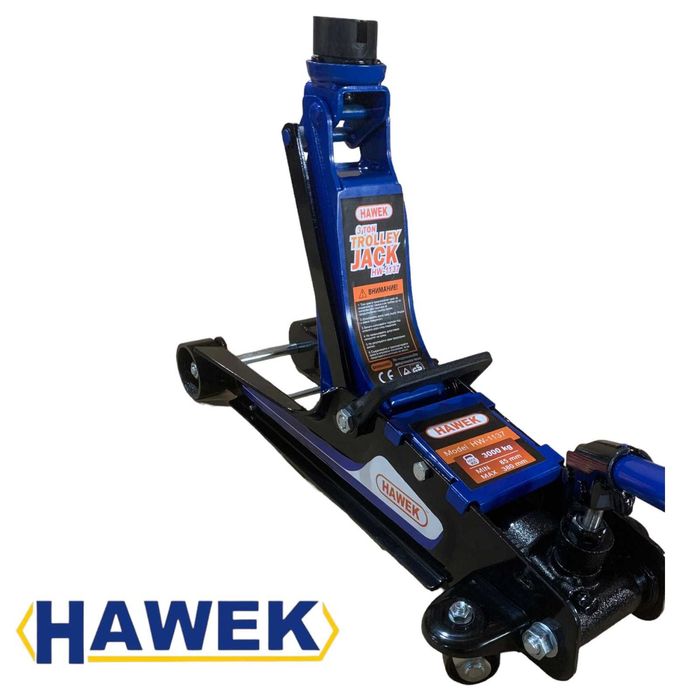 Нископрофилен крик крокодил 3 тона 85 – 380 мм с въртяща дръжка HAWEK