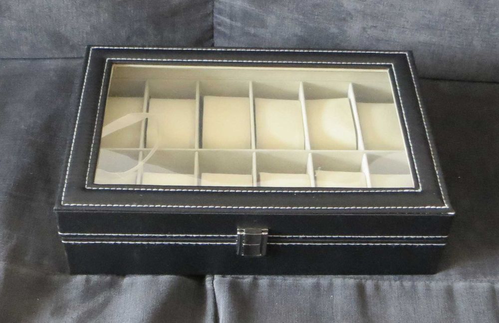 Кутия за часовници или бижута с 12 отделения