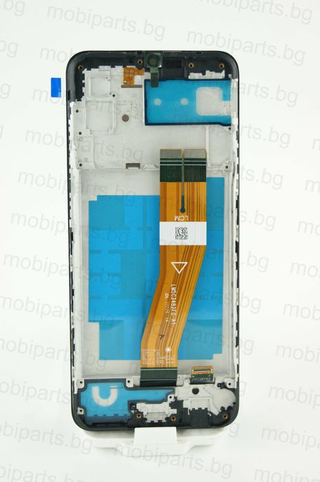 Оригинален дисплей Service Pack Box за Samsung A03 с рамка