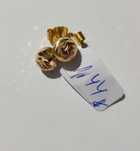 Cercei din aur 14k. Model sfere cu fatete, 1.44g