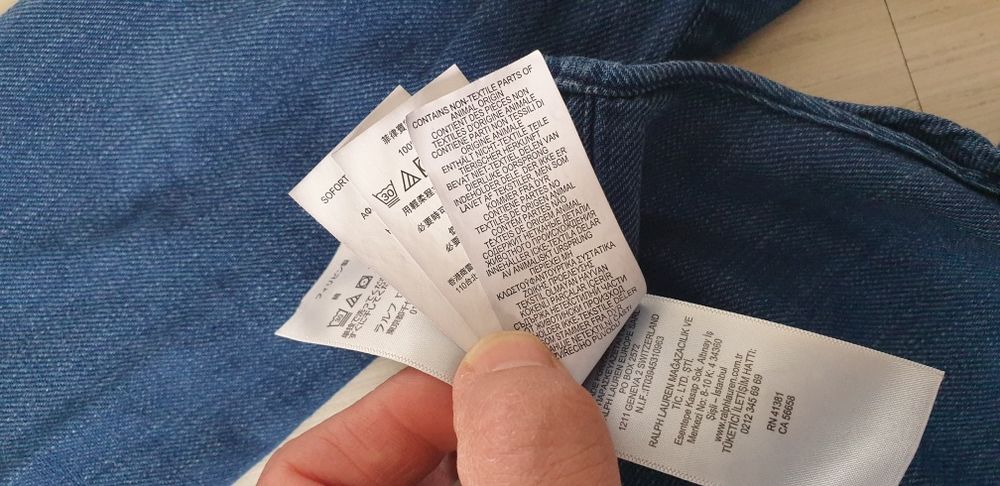 POLO Ralph Lauren Indigo Cotton Mens Size S ОРИГИНАЛ!  Мъжка Риза!