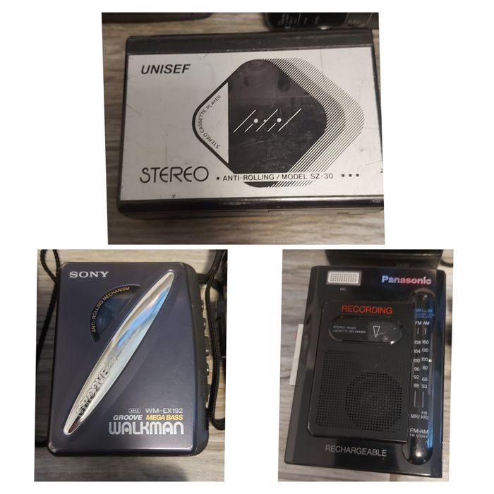 Vând Lot 13 walkman - reportofon - radiocasette