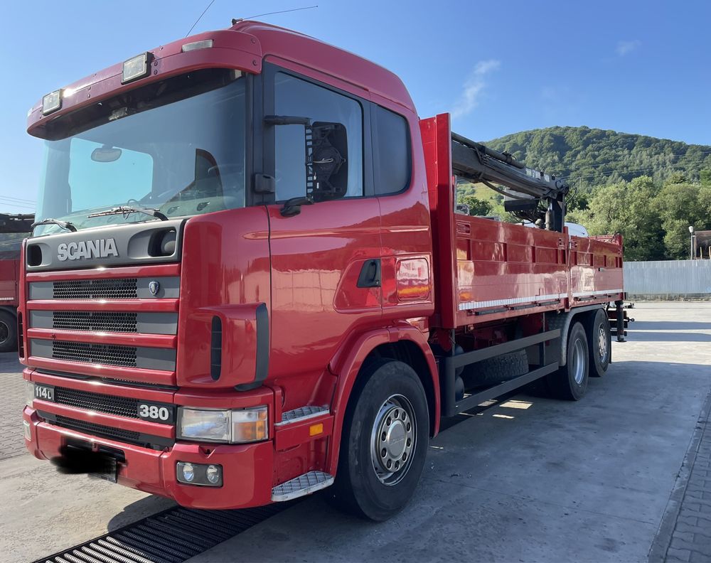 camion Scania 114 380 macara Hiab