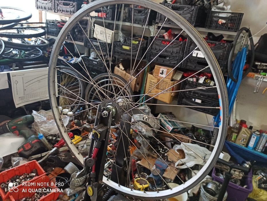 Roata 28 janta dubla butuc single Velosteel Cehia