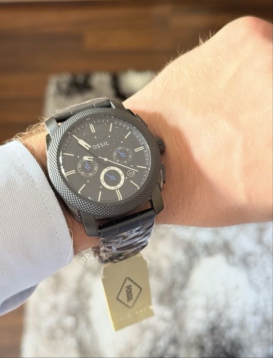 Ceas bărbătesc Fossil FS4552 negru quartz cronograf