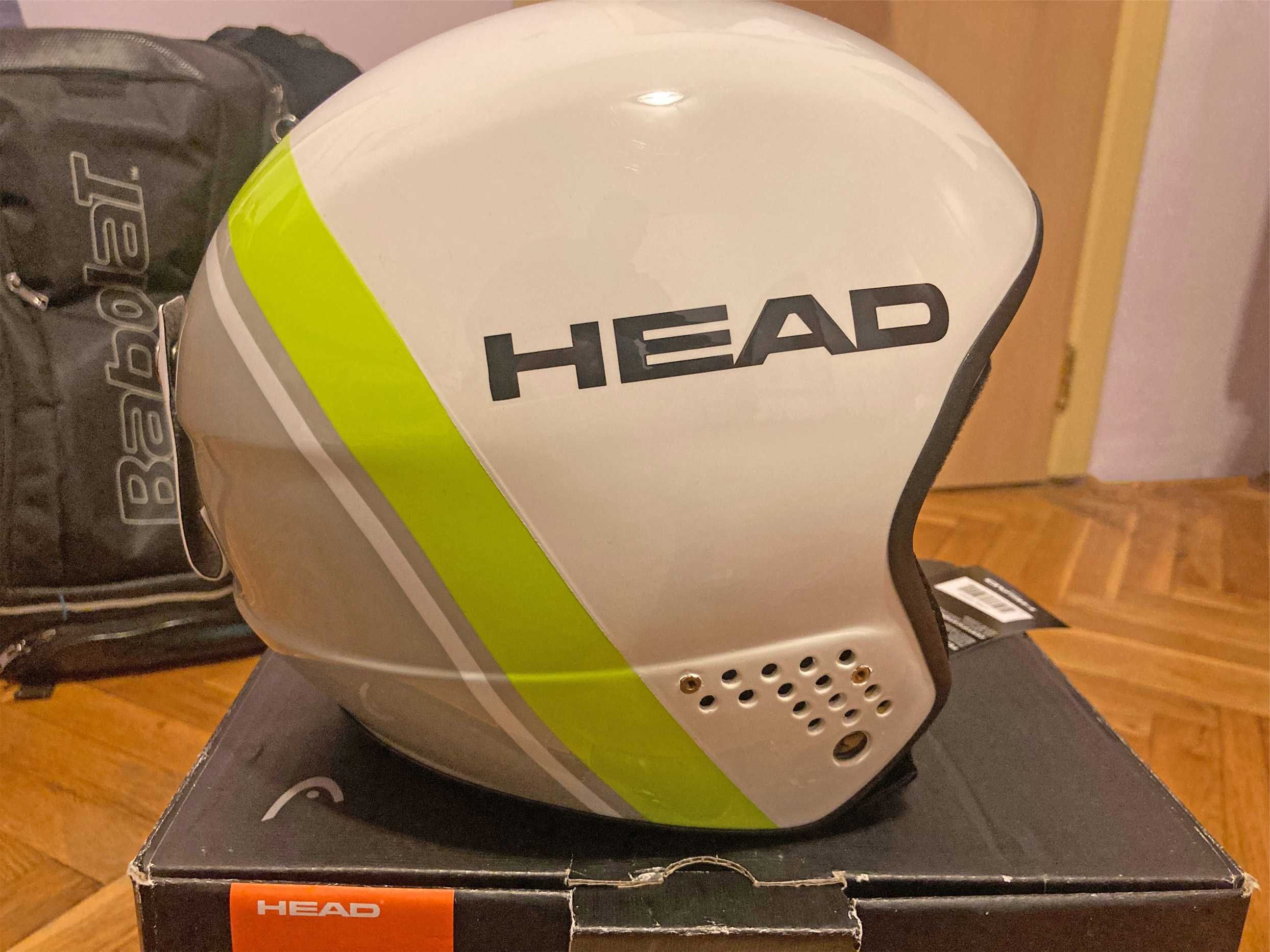 Каска за ски/сноуборд HEAD Stivot FIS Race Carbon. ЧИСТО НОВА!