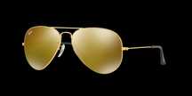 Ochelari de soare Ray-Ban RB3025 W3276 Golden Aviator Oglinda