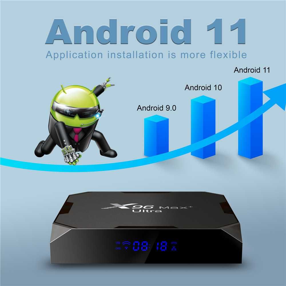 CONFIGURAT! A96X Max+ Ultra TV Box 4GB ram Smart Android IPTV,Filme