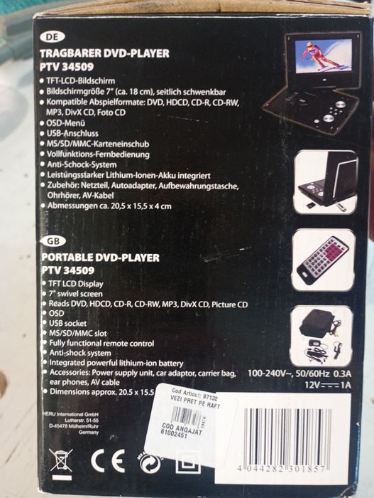 Dvd portabil complet