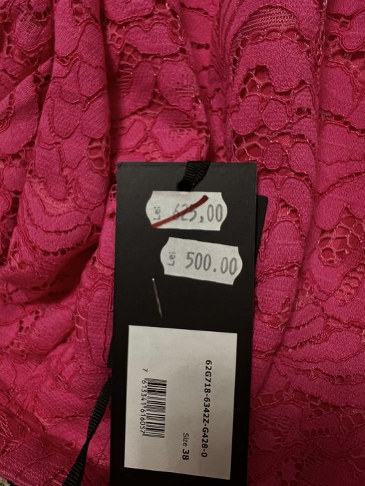 Fusta Marciano, noua, roz fucsia, din dantela, 38