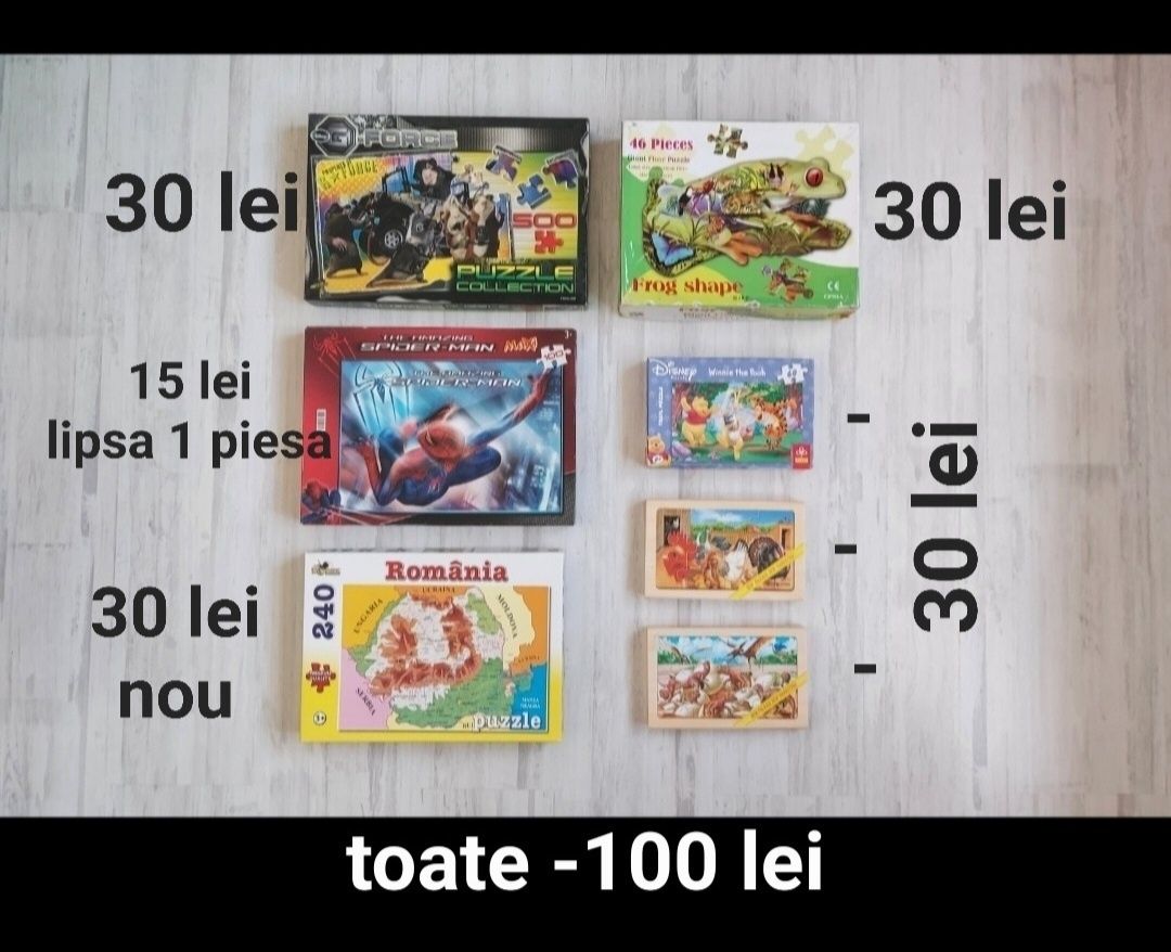 Puzzle - 100 lei toate cutiile